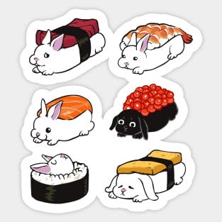 Sushi Bunnies Sticker